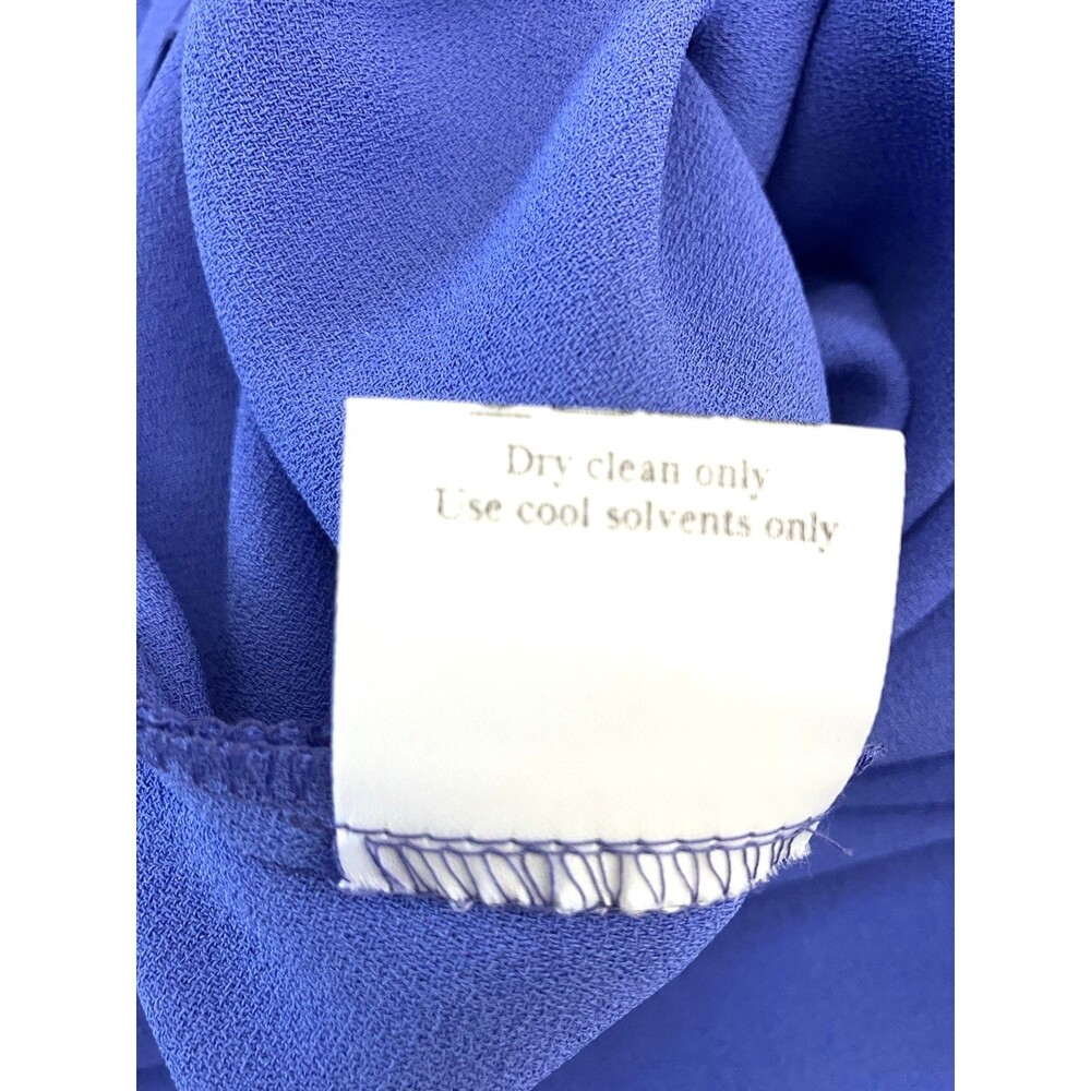 Frank Usher Blue Wide Strap Scoop Neck Tank Top Size 12 - Picture 5 of 6